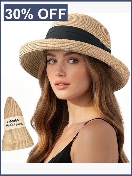 UPF 50+ Packable Bucket Hat for Travel & Daily, Adjustable